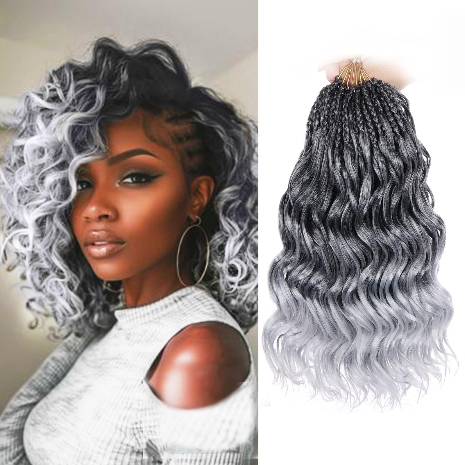 Amazon.com : Leeven 10 Inch Pre Looped Curly Crochet Hair 8 Packs